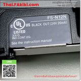 (A)Unused, FS-N12N, Fiber Optic Sensor Amplifier, ไฟเบอร์ออปติกไฟเบอร์แอมพลิฟายเออร์, KEYENCE