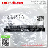 (A)Unused, SY3120-5LZ-C6 DC24V φ6, 5-port solenoid valve, โซลินอยด์วาล์ว 5 พอร์ต, SMC