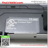 (A)Unused, FS-N40, Digital Fiber Optic Sensor Amplifier, ไฟเบอร์เซนเซอร์ แอมพลิฟายเออร์ดิจิตอล, KEYENCE