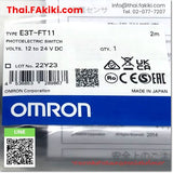 (A)Unused, E3T-FT11 2m, Photoelectronic Sensor, โฟโต้อิเล็กทริค เซ็นเซอร์, OMRON