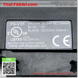 (C)Used, FS-V31, Fiber Optic Sensor Amplifier, ไฟเบอร์แอมพลิฟายเออร์, KEYENCE