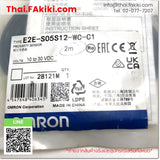 (B)Unused*, E2E-S05S12-WC-C1 2m, Proximity Sensor, พร็อกซิมิตี้เซนเซอร์, OMRON