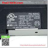 (A)Unused, FS-N41C, Digital Fiber Optic Sensor Amplifier, เครื่องขยายสัญญาณดิจิตอลไฟเบอร์ออปติกเซนเซอร์, KEYENCE
