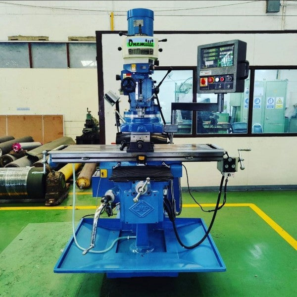 M6 Vertical Turret Milling Machine เครื่องมิลลิ่งหัวป้อมแนวตั้ง Spindle speed 16 steps Onemilli