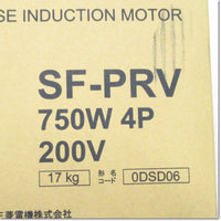 Japan (A)Unused,SF-PRV 0.75kW 4P 200V  高性能省エネモータ ,Induction Motor (Three-Phase),MITSUBISHI