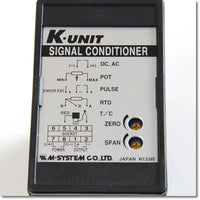 Japan (A)Unused Sale,KVS-A15-G/K　直流入力変換器 ,Signal Converter,M-SYSTEM