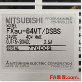 Japan (A)Unused,FX3U-64MT/DSBS  シーケンサ　基本ユニット ,Main Module,MITSUBISHI