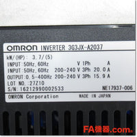 Japan (A)Unused,3G3JX-A2037 Japanese brand AC200V 3.7kW ,OMRON,OMRON 