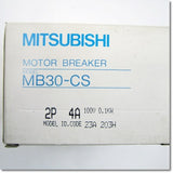 Japan (A)Unused,MB30-CS 2P 4A 0.1kw　モータブレーカ ,MCCB 2-Pole,MITSUBISHI