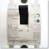 Japan (A)Unused,NV50-FA 2P 50A 30mA AC100-200V  制御盤用 漏電遮断器 ,Earth Leakage Circuit Breaker 2-Pole,MITSUBISHI