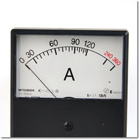 Japan (A)Unused,YS-8NAA 5A 0-120-360A CT 120/5A B Japanese equipment,Ammeter,MITSUBISHI 
