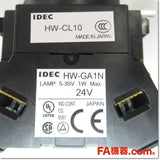 Japan (A)Unused,HW1L-M110Q4S φ22 照光押ボタンスイッチ 丸平形 1a AC/DC24V,Illuminated Push Button Switch,IDEC