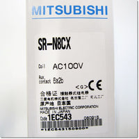 Japan (A)Unused,SR-N8CX AC100V 6a2b　コンタクタ形電磁継電器 ,Electromagnetic Relay <Auxiliary Relay>,MITSUBISHI