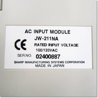 Japan (A)Unused,JW-211NA  AC入力ユニット 16点 AC100V ,PLC Related,SHARP