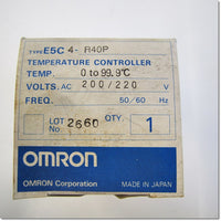 Japan (A)Unused,E5C4-R40P AC200/220V 0-99.9℃  アナログ指示温度調節器 ,E5C (48 × 48mm),OMRON