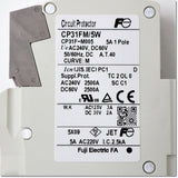 Japan (A)Unused,CP31FM/5W,1P,5A  サーキットプロテクタ 補助スイッチ付き ,Circuit Protector 1-Pole,Fuji