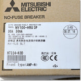 Japan (A)Unused,NV100-HRU,3P,30A,30mA AX-1LS SLT  漏電遮断器 補助スイッチ付き ,Earth Leakage Breaker 3-Pole,MITSUBISHI