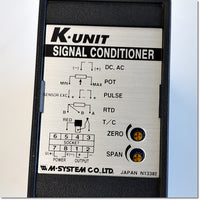 Japan (A)Unused Sale,KVS-4A-H  直流入力変換器 220VAC ,Signal Converter,M-SYSTEM