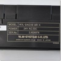 Japan (A)Unused,R7L-DAC16-AR-X  少点数入出力ユニット ,PLC Related,M-SYSTEM