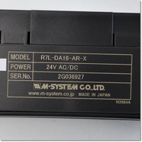 Japan (A)Unused,R7L-DA16-AR-X  少点数入力ユニット ,PLC Related,M-SYSTEM