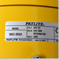 Japan (A)Unused,SKC-202A-Y DC24V 大型回転灯 ,Rotating Lamp/ Indicator,PATLITE 