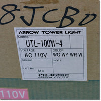 Japan (A)Unused Sale,UTL-100W-4 AC110V　Φ100 大型積層式LEDタワーライト 4段[WG/WY/WR/W] クリアグローブタイプ ,Laminated Signal Lamp <Signal Tower>,ARROW