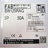 Japan (A)Unused,BW125RAG,3P,50A MCCB 3 Poles,Fuji 
