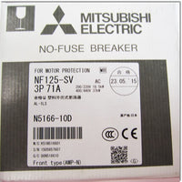 Japan (A)Unused,NF125-SV,3P,71A,AL-1LS  ノーヒューズ遮断器 警報スイッチ付き モータ保護用 ,MCCB 3 Poles,MITSUBISHI