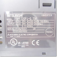 Japan (A)Unused,FR-F720PJ-0.75KF Japanese equipment 200V 0.75kW Japanese equipment ,MITSUBISHI,MITSUBISHI 