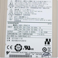SGDV-1R6A21A   Servo Pack  AC200V 0.2kW MECHATROLINK-Ⅲ通信指令形 ,Σ-V,Yaskawa - Thai.FAkiki.com