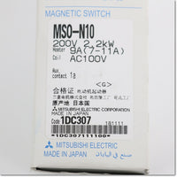 Japan (A)Unused,MSO-N10,AC100V 1a 7-11A　電磁開閉器 ,Irreversible Type Electromagnetic Switch,MITSUBISHI