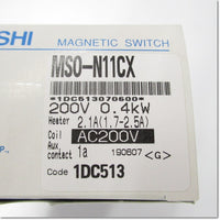 Japan (A)Unused,MSO-N11CX AC200V 1a 1.7-2.5A　電磁開閉器 ,Irreversible Type Electromagnetic Switch,MITSUBISHI