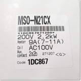 Japan (A)Unused,MSO-N21CX,AC100V 2a2b 7-11A　電磁開閉器 ,Irreversible Type Electromagnetic Switch,MITSUBISHI