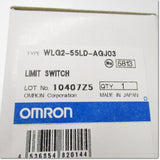 Japan (A)Unused,WLG2-55LD-AGJ03  2回路リミットスイッチ ローラレバー形 R38 プリワイヤコネクタタイプ 0.3m ,Limit Switch,OMRON