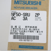 Japan (A)Unused,NF50-SRU,2P 3A  ノーヒューズ遮断器 ,MCCB 2-Pole,MITSUBISHI