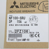 Japan (A)Unused,NF100-SRU,3P 15A  ノーヒューズ遮断器 ,MCCB 3 Poles,MITSUBISHI