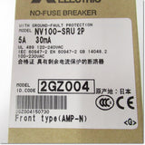 Japan (A)Unused,NV100-SRU,2P 5A 30mA Japanese equipment UL 489Listedノーヒューズ遮断器 ,Earth Leakage Circuit Breaker 2-Pole,MITSUBISHI 