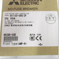 Japan (A)Unused,NV100-SRU,3P 30A 30mA Japanese Electrical Equipment ,Earth Leakage Breaker 3-Pole,MITSUBISHI 