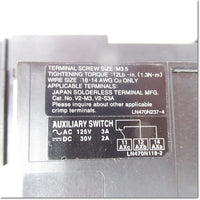 Japan (A)Unused,NV100-SRU,3P 30A 30mA AX-1LS SLT 漏電保護付UL 489Listedノーヒューズ遮断器 補助スイッチ付き, Earth Leakage Breaker 3-Pole ,MITSUBISHI 