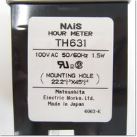 Japan (A)Unused,TH631　アワーメータ ハーフ AC100V 0-99999.9h ,Hour Meters,NAIS