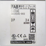 Japan (A)Unused,EA33AC 3P 3A  オートブレーカ ,MCCB 3 Poles,Fuji