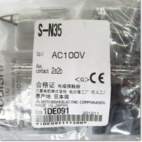 Japan (A)Unused,S-N35 AC100V　電磁接触器 ,Electromagnetic Contactor,MITSUBISHI