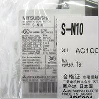 Japan (A)Unused,S-N10 AC100V 1a Electromagnetic Contactor,MITSUBISHI 