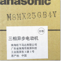 Japan (A)Unused,M8MX25GB4Y　小形ギヤードモーター 電磁ブレーキ付 三相200V 25W 取付角80mm ,Induction Motor (Three-Phase),Panasonic