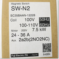 Japan (A)Unused,SW-N2 AC100V 24-36A 2a2b  電磁開閉器 ,Irreversible Type Electromagnetic Switch,Fuji