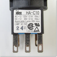 Japan (A)Unused,LA3L-M1C14Y φ16 light switch,Illuminated Push Button Switch,IDEC 
