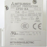 Japan (A)Unused,CP30-BA,3P 1-MD 15A　サーキットプロテクタ ,Circuit Protector 3-Pole,MITSUBISHI