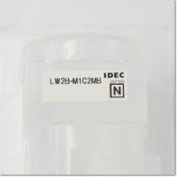 Japan (A)Unused,LW2B-M1C2MB　φ22 押ボタンスイッチ 正角形 モメンタリ形 2c ,Illuminated Push Button Switch,IDEC