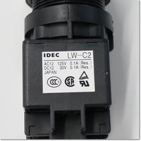 Japan (A)Unused,LW2B-M1C2MY　φ22 押ボタンスイッチ 正角形 モメンタリ形 2c ,Illuminated Push Button Switch,IDEC