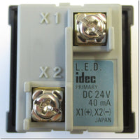 Japan (A)Unused Sale,SLD40-1DH2BR  角形表示灯 LED照光 DC24V ,Indicator <Lamp>,IDEC